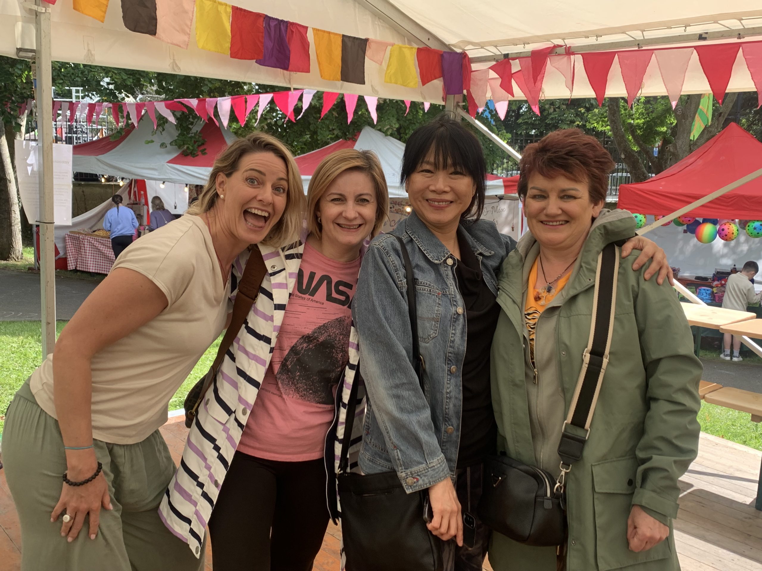 Friends enjoying our events at the Tralee street festival