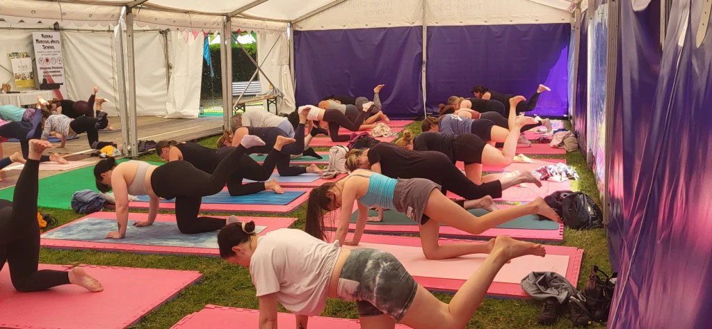 Pilates Class at Tralee Street Festival