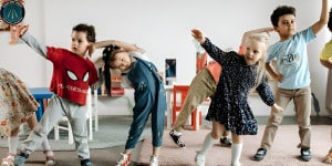 School Children Playing